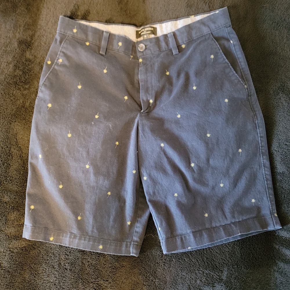 Banana Republic Blue Emerson Men's Chino Shorts‎ Size 31